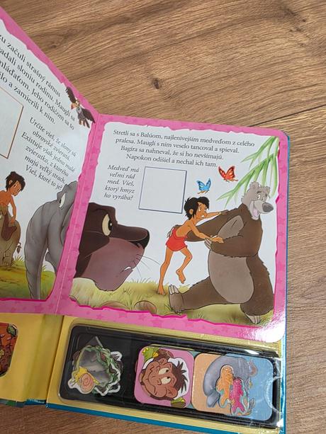 Kniha s magnetkami - kniha džunglí,