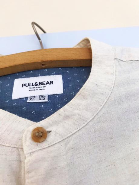 Ľanová košeľa č.42, pull&bear,42