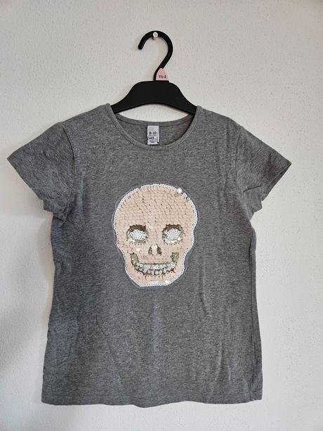 Zara kostričkové tričko s flitrami 140, zara,140