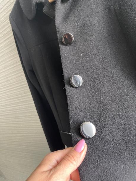 Čierny kabàt h&m 40, h&m,40