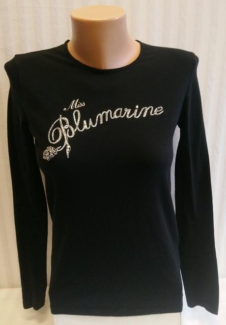 Dámsky elastický čierny top, bluemarine, xs, xs