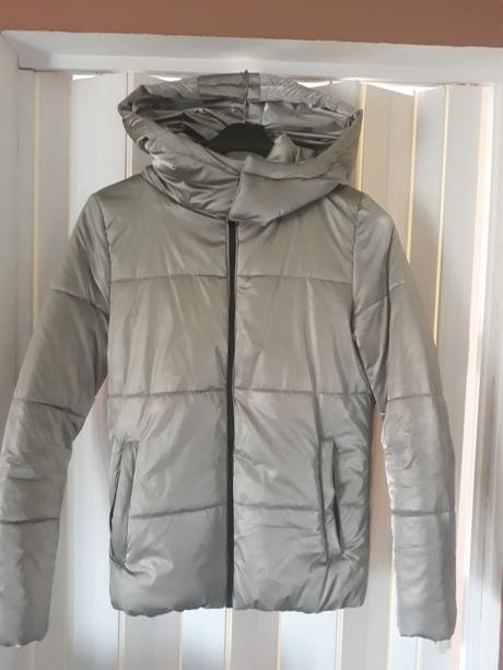 Metalická zimná bunda, s