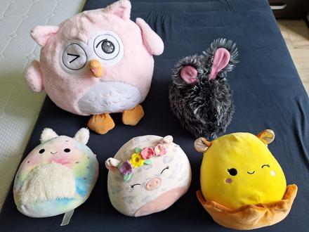 Squishmallows + plyšový zajac,