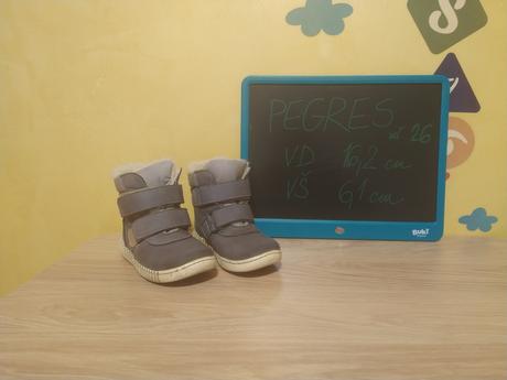 Zimné topánky zn. pegres, pegres,26