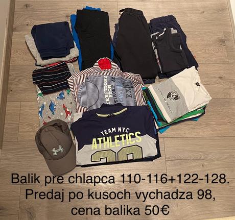 Balik chlapcenskeho oblecenia 122-128, 122–134