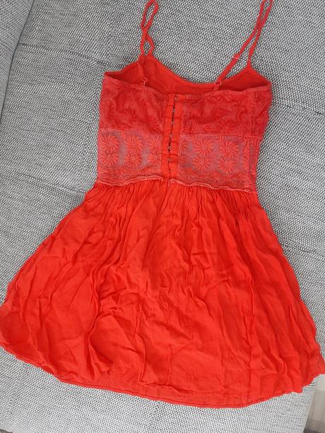 Červené šaty topshop velk. 36., topshop,36