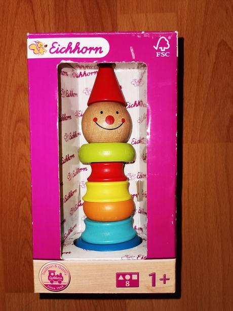 Drevená skladacia veža klaun, 