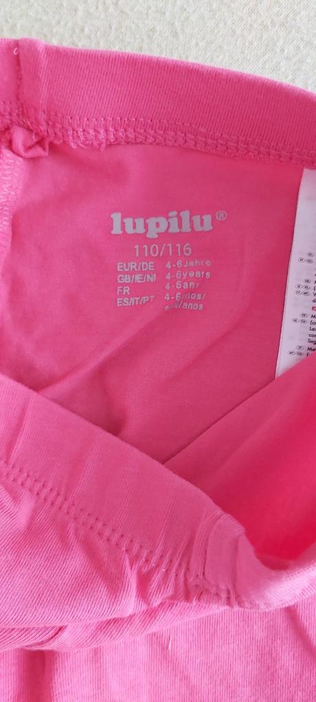 Set 3/4 legíny ružová 110/116, lupilu,110