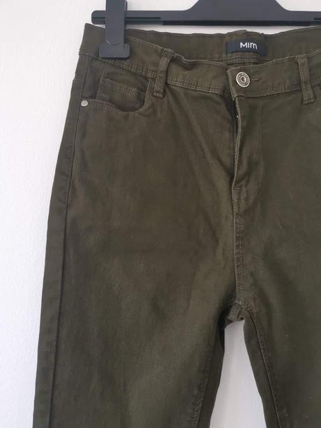 Olivové nohavice, m
