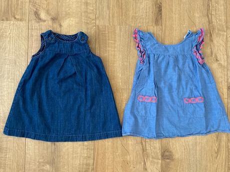 Riflové šaty h&m 92 + grátis, h&m,92