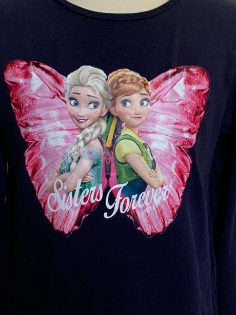 H&m tmavomodré tričko frozen, h&m,134