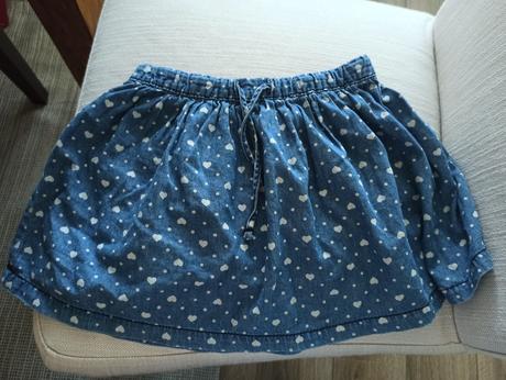 Riflová srdiečková suknička, kiki&koko,98