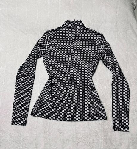 Čiernobiele tričko s monogramom karl lagerfeld, m