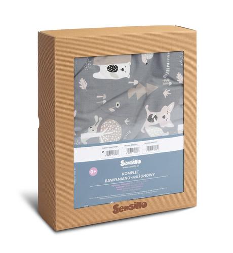 Sensillo komplet šedá lúka perinka 95x75 cm a vank,