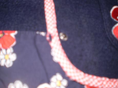 Tmavomodrý flisový kabátik, 92