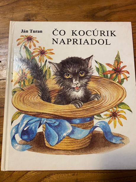 Stará krásna kniha čo kocúrik napriadol ján turan,