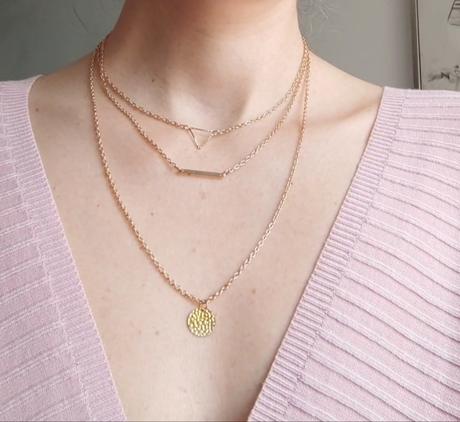 Trojradový náhrdelník elegance, 