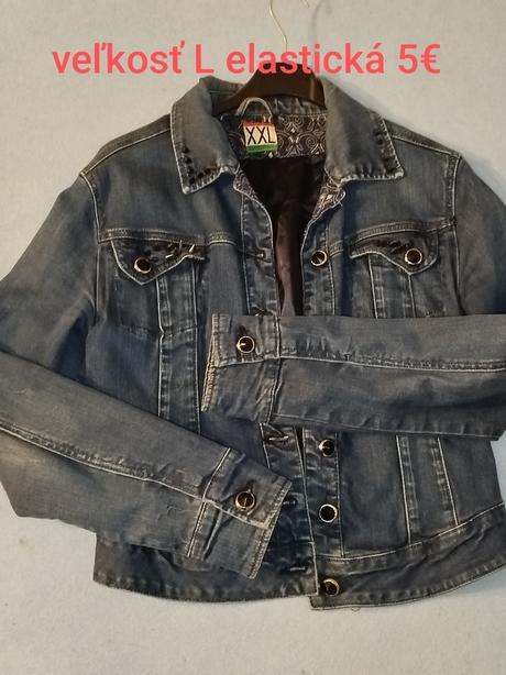 Dámska riflova bunda, l