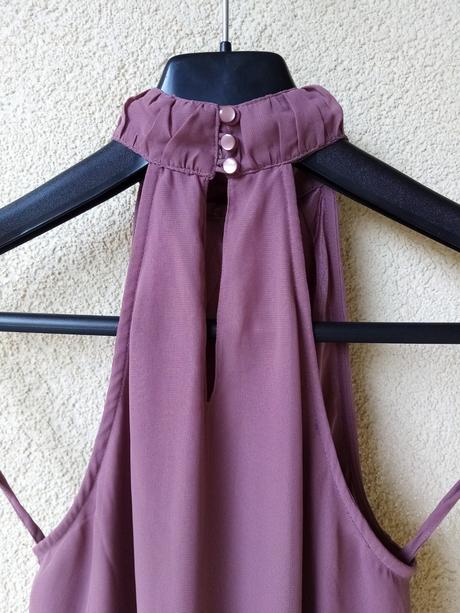 Fialové šaty okolo krku bonprix, bonprix,34