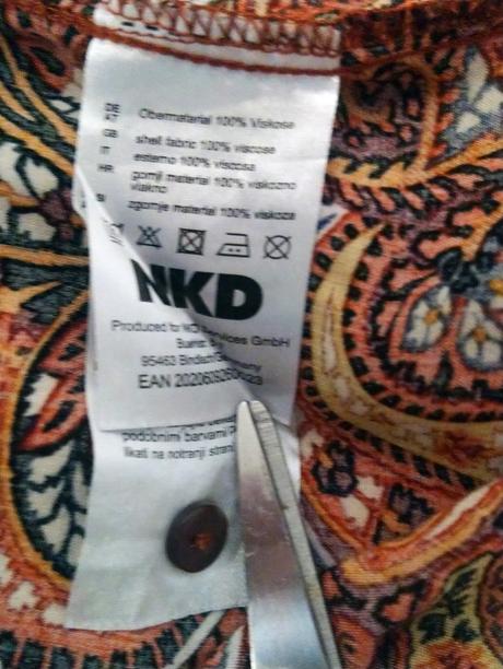 Dámsky top s hnedým vzorom, nkd, m-l, nkd,l