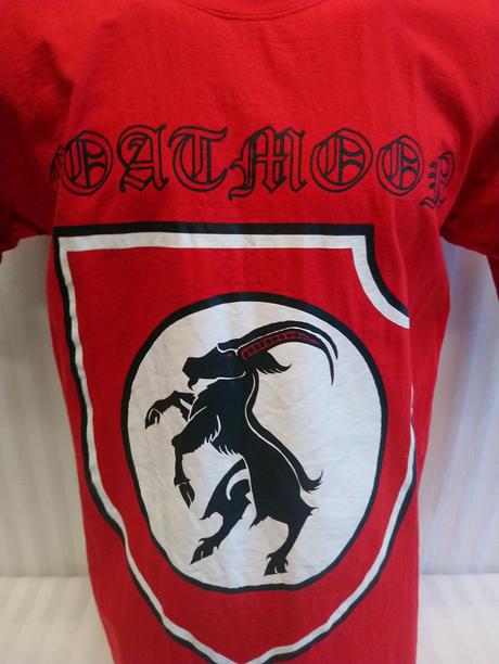 Pánske červené tričko s motívom, t. cushi, m, m