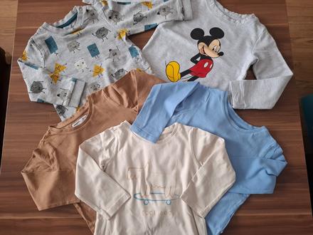 2x mikina a 3x tričko v.92, 86–98