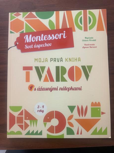 Moja prvá kniha tvarov montessori svet úspechov, 