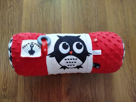 Podporný valec černá na bile,