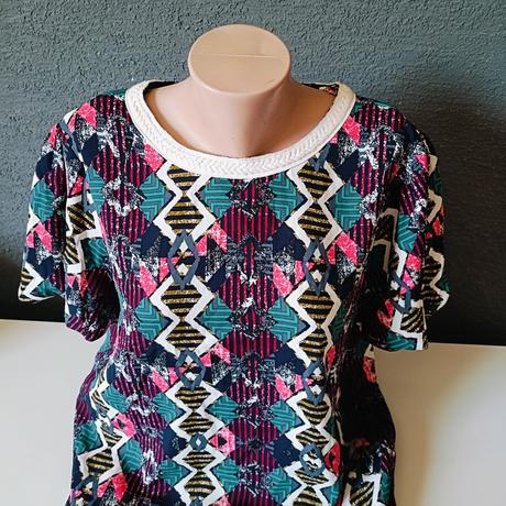 Vzorované saty, xxl