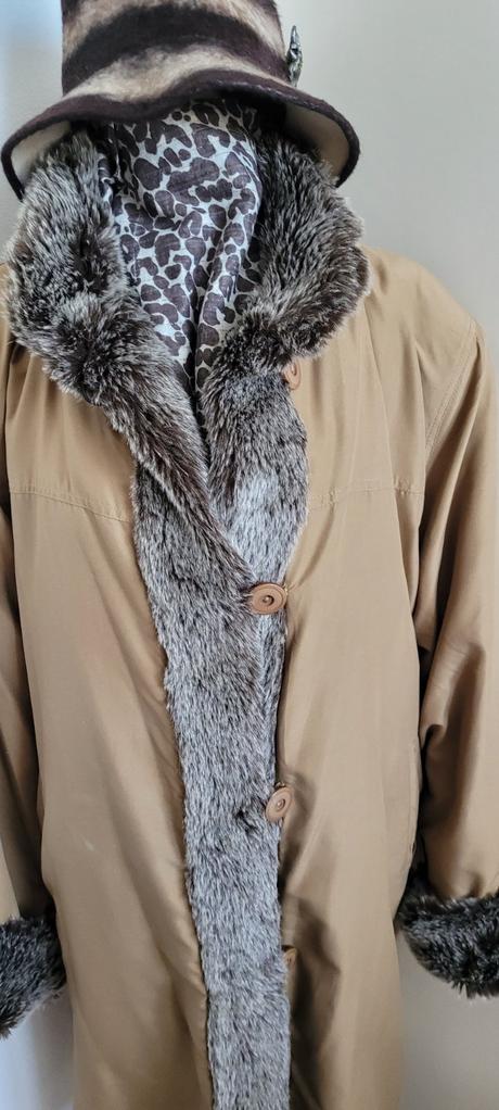 Dámsky teplý kabát, xxl