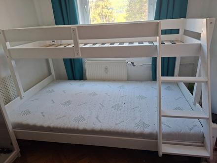 Poschodová posteľ, šírka (cm): 120,dĺžka (cm): 200