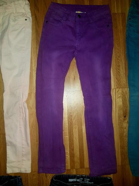 Zánovné rifle pre dievča od veľkosti 128 -140,ks2e, takko,134