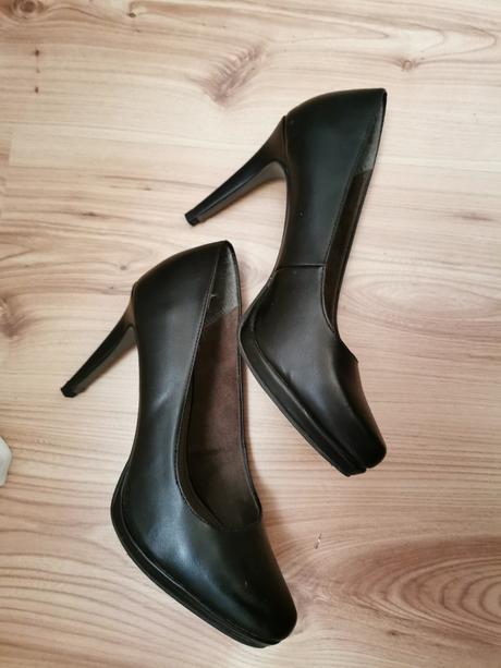 Kožené lodičky, tamaris,37