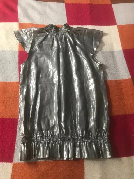 Bluzka krasna strieborna, zn. pepe jeans, vel. s, pepe jeans,s