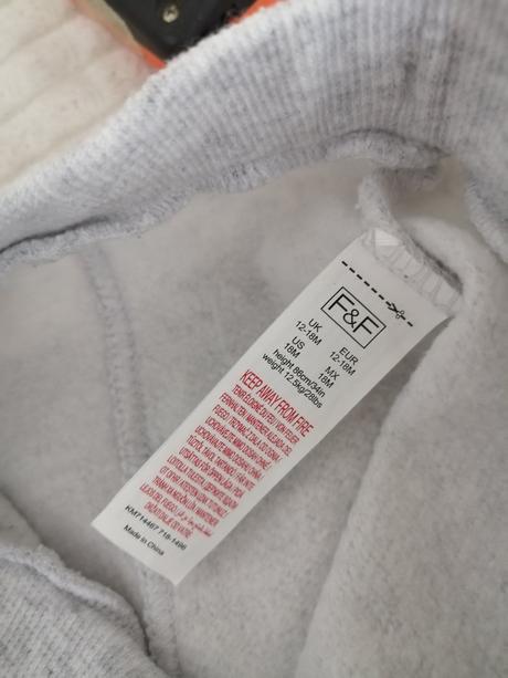 Tepláky spolu 80-86,len oprate, f&f,80