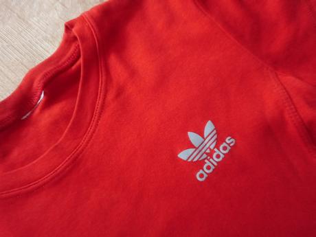 Červene tričko, adidas,s