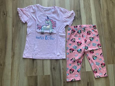 Tricko s jednorozcom + zadarmo kapri leginy minnie, kik,116