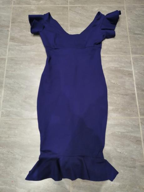 Luxus fialové sexi šaty demarush, vm-l, jemné, l