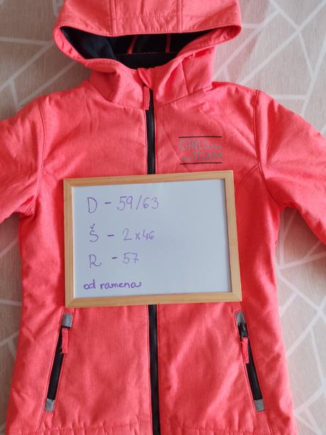 Zimná softshellová bunda, kik,140