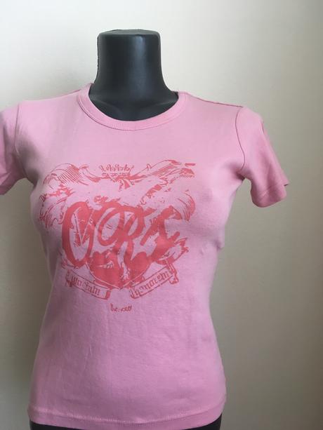 Ružové tričko cross, s