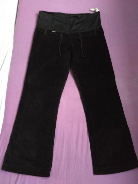 Tehotenské nohavice pre nižšiu postavu, s