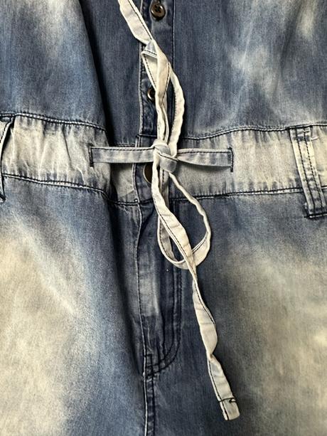 Denimový nohavicový overal zn. retro jeans oiginál, m