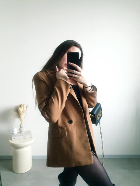 Hnedé oversize sako s, s