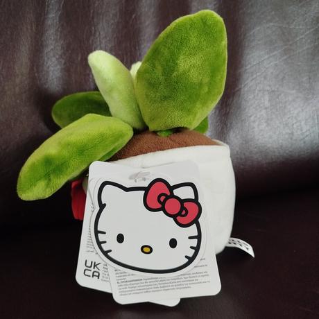 Plyšová rastlina hello kitty - nová s visačkou,