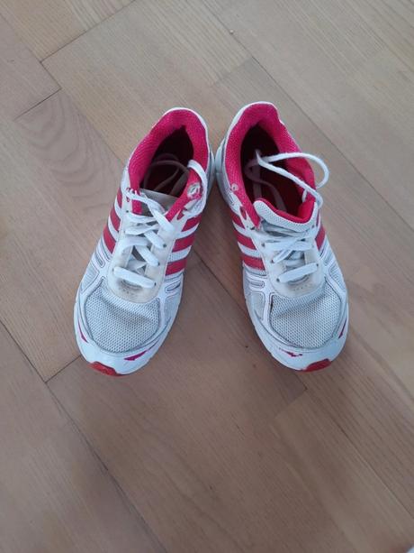 Ružovo-biele dievčenské tenisky, adidas,36