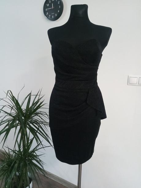 Elegantné trblietavé šaty 38/40, m