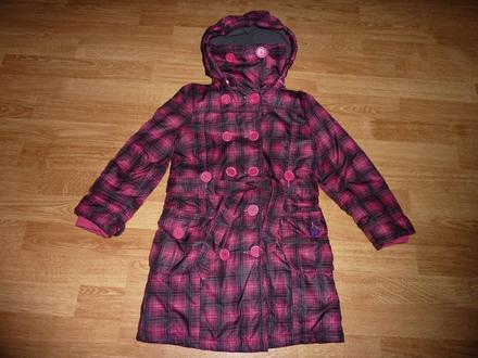 Dievčenská predĺžená zimná bunda, 116