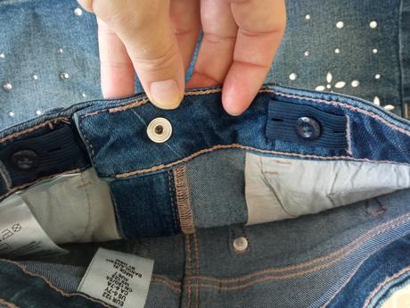 Riflova sukna s kamienkami, h&m,116