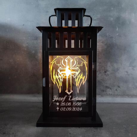 Spomienkový lampáš na hrob,