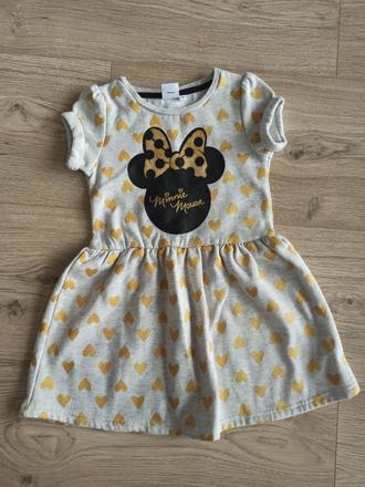 Jesenné šaty minnie mouse veľ. 104/110, 104